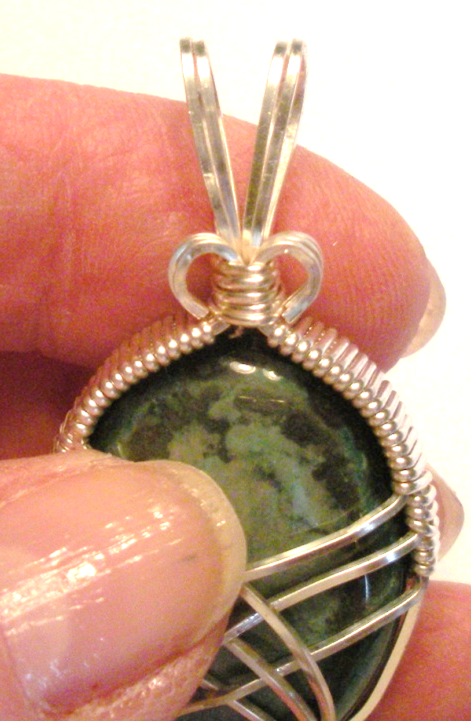 Judy Larson's Art Deco Wire Wrapped Pendant - , Classic Wire Jewelry, Wire Wrapping, Wrapping, Wire Wrapping Jewelry, Make any adjustments necessary